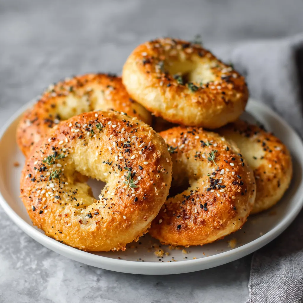 Authentic Homemade Everything Bagels with Classic Sesame Poppy Seed Garlic Onion Salt Topping - secondary view